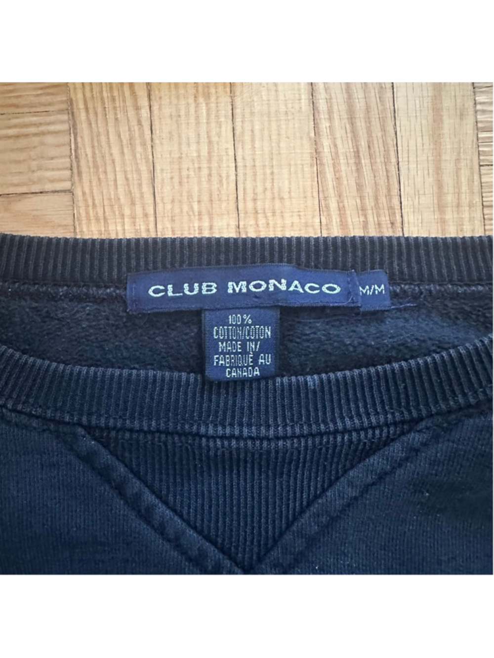 Vintage Club Monaco Heritage Crest Logo Crew Neck Sweatshirt Medium - Picture 2 of 4